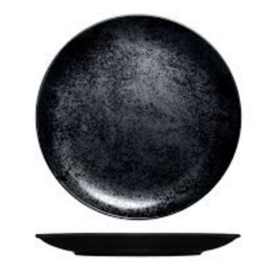 Teller flach Nordic schwarz